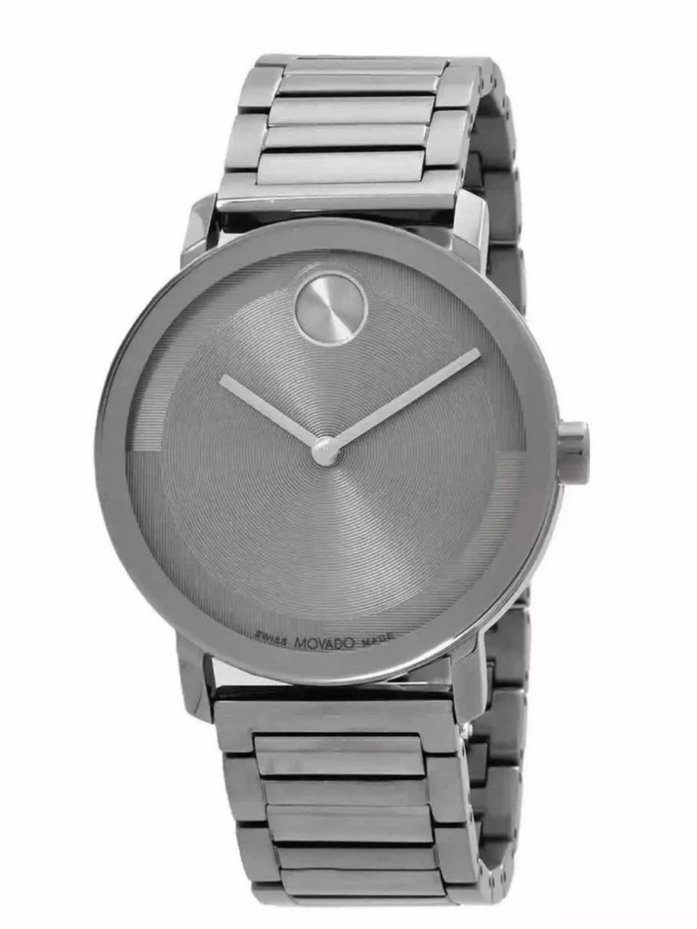 New Movado Bold Evolution Men’s Gray Dial PVD Finish Watch 3601096